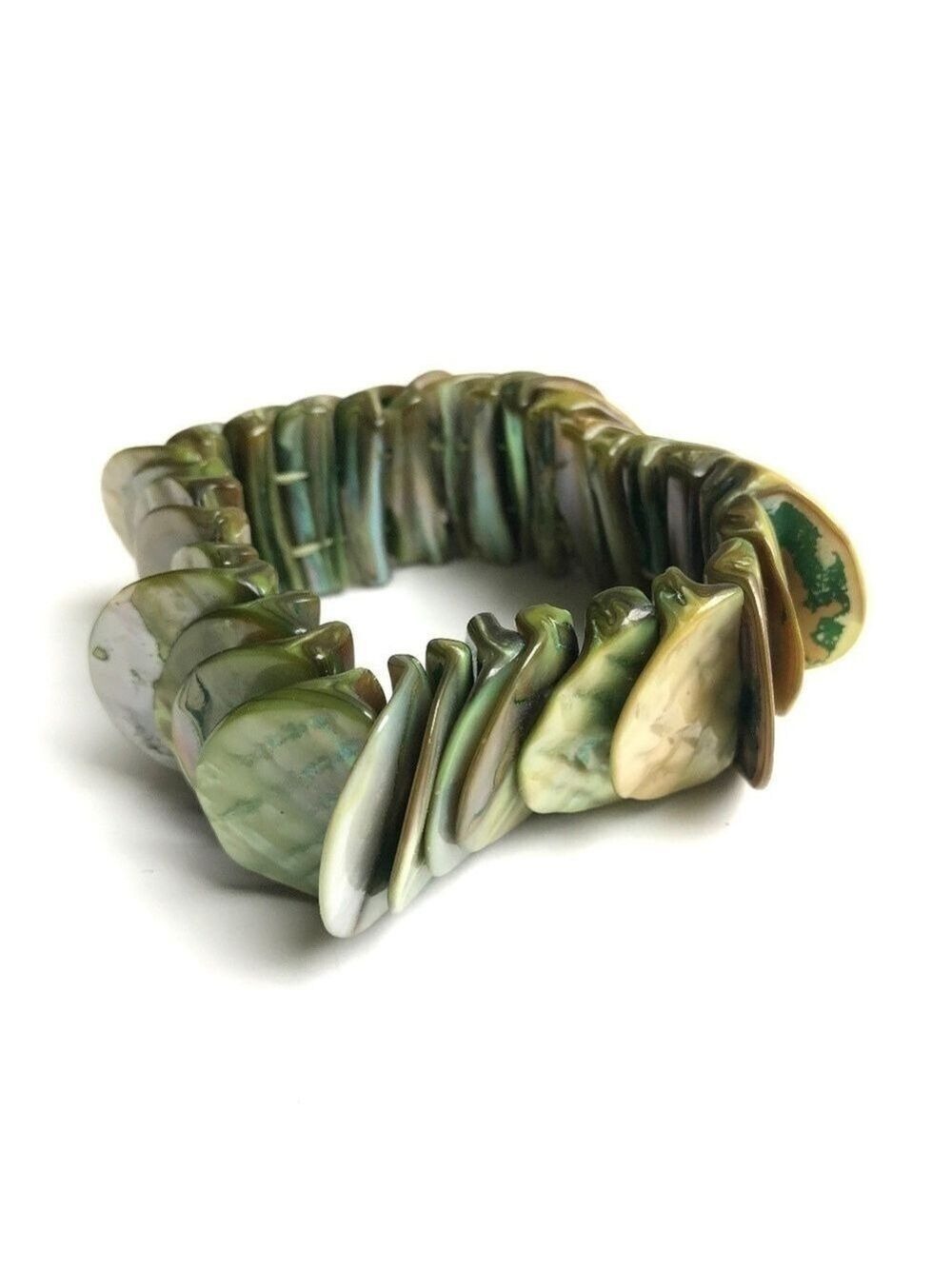 Jewelry Bracelet Natural Shell on Elastic